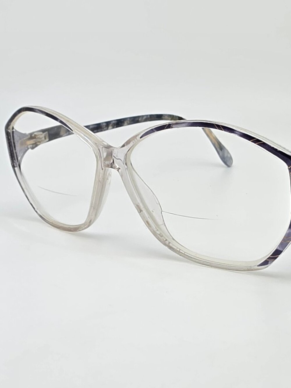 Silhouette SPX M1824 /20 6057 Blue Tortoise Fade Eyeglasses Frame Austria 57mm